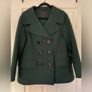 Marc Jacobs Forest Green Wool Peacoat Size 4